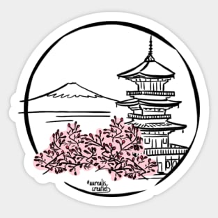 Japan: Ninnaji temple Sticker